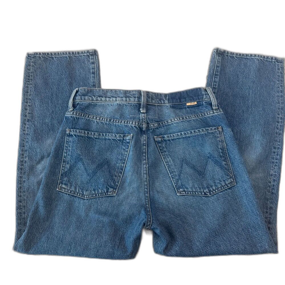 MOTHER The Ditcher Crop Jeans Medium Wash Denim